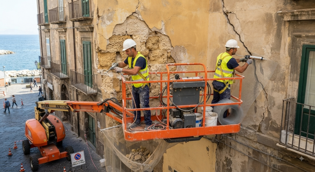 MESSA IN SICUREZZA A POSILLIPO